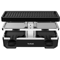 Tefal Raclette Grill Plug & Share, 400 Watt, Innovativer Grill mit einer praktischen integrierten Steckdose, 1 Raclette Grill