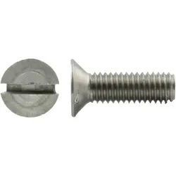 DIN963 Senkschrauben mit Schlitz NIRO-A2 50 - 12 / 9,2 / M5