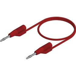 MVLF 2/10 RT - Messleitung, 2mm, 10cm, rot