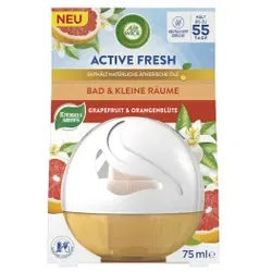 Air Wick Active Fresh Duftei, Bad und kleine Räume, 75 ml, Neutralisiert Gerüche und verleiht dem Raum bis zu 55 Tage duftende frische, Grapefruit & Orangenblüte