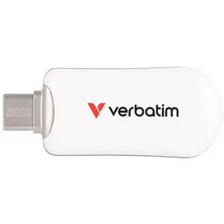VERBATIM USB-C Stick Plectra 30230 USB 3.2 256GB weiß