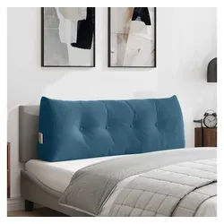 vidaXL Rückenkissen, Rückenkissen Blau 120 x 24 x 50 cm Samt blau