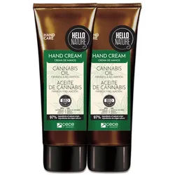 Hello Nature Handcreme Hello Nature Handpflegecreme Hautpflege mit Hanföl Bio Vegan, 2-tlg., Handpflege, Handcreme, Hello Nature, Cannabis