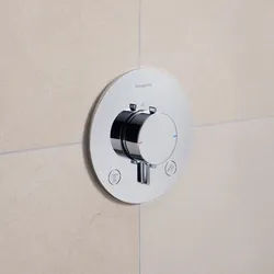 hansgrohe Ecostat Comfort S Thermostat Unterputz für 2 Funktionen, Badarmaturen, chrom