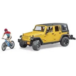 Bruder: Jeep Wrangler Rubicon Unlimited mit Radfahrer - Set