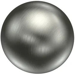 ENDSTÜCKE FÜR GARDINENSTANGEN 16 mm Ø, Puros Edelstahl-Optik, Packung 2 Stück