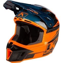 Klim F3 Carbon Pro Motocross Helm, blau-orange, Größe XL für Männer