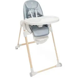 Chicco Hochstuhl , Hellgrau, Blaugrau , Kunststoff , 57x79-104x90 cm , Fußstütze verstellbar, Essbrett abnehmbar, höhenverstellbar, zusammenklappbar, Bezug waschbar , Füttern