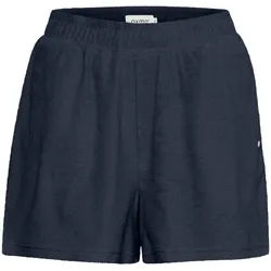 Sweatshorts OXMO "Sweatshorts OXFrinka", Damen, Gr. S, N-Gr, blau (total eclipse), Obermaterial: 80% Baumwolle CO. 20% Polyester PES., Hosen Sweatshorts
