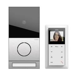 Gira System 106 Einfamilienhaus-Paket Video, Edelstahl