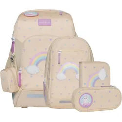 Beckmann Schulranzenset Active Air FLX - 6-Tlg. Set Yellow Heart