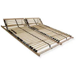 Lattenrost 90x200 140x200 180x200 und weitere Größen, 7-Zonen, Beco, Kopfteil Kopfteil verstellbar, Lattenrost 180x200 cm, bestehend aus 2x Lattenrost 90x200 cm, Selbstmontage, hergestellt in Deutschland 180 cm x 200 cm x 7,5 cm