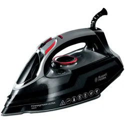 Russell Hobbs Dampfbügeleisen , Rot, Schwarz, Silberfarben , Metall, Kunststoff, Keramik , 350 ml , 14.3x17.0x32.9 cm , Sprayeinrichtung, Selbstentkalkung, für Leitungswasser geeignet, Tropf-Stopp, Betriebskontrollleuchte , Haushalt & Reinigung, Wäschepflege, Bügeleisen