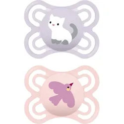 MAM Perfect 0+m, dbl box Schnuller Pink/ Purple 2 St.