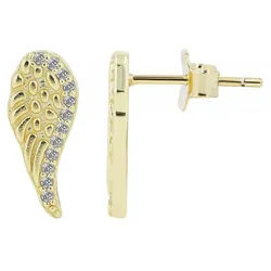 Adelia ́s Paar Ohrhänger Damen Ohrstecker aus 925 Sterling Silber und Zirkonia silberfarben