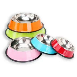 Monkimau Hunde-Futterspender Hundenapf und Katzennapf aus Edelstahl, Robust