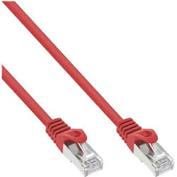 INLINE Patchkabel, SF/UTP, Cat,5e, rot, 50m