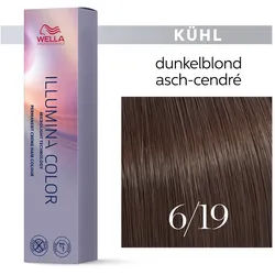 Wella Illumina Color Haarfarbe 6/19 Dunkelblond Asch Cendré