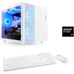 CSL PC "Cube V24230", weiß, Microsoft Windows 11 Home (64 Bit), 32 GB RAM 1.000 GB SSD, Desktop-PCs