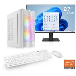CSL Spectrum V25287W PC-Komplettsystem (27", AMD Ryzen 7 8700G, Intel® Graphics, 4 Xe Cores, 16 GB RAM, 1000 GB SSD) weiß