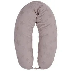 SEI Design Stillkissen Seitenschläferkissen Babynestchen Kuschelnest XXL, Schwangerschaftskissen mit Bezug, Bezug 100% Baumwolle lila