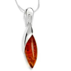 OSTSEE-SCHMUCK Kette mit Anhänger Ostsee-Schmuck Kette mit Anhänger Rosali (2-tlg) silberfarben 42 cm