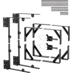 VEVOR Torrahmen Anti-Durchhang Eckstrebe Torrahmen-Hardware Eisen 2 Sätze