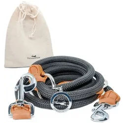 Freudentier Hundeleine für mittelgroße & große Hunde, 2m lang & 3-fach verstellbar, Nylon