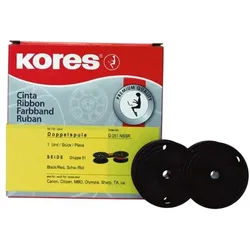 KORES Farbband »G051NSSR« schwarz/rot schwarz, 1.3 cm