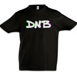 Urban Backwoods Print-Shirt DNB Drum 'N Bass Glitch Kinder T-Shirt Audio Techno Sound Music DJ (1-tlg) Electro Dance Elektro schwarz 152/164