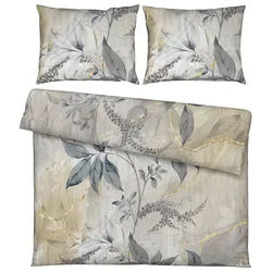 Bettwäsche Chiara XXL Beige ca. 200x220cm
