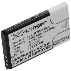 Akku passend für Babyphone Motorola Ease 34, Ease 35, Ease 44, ersetzt den Motorola VT533450 Akku, 3,7V 1150mAh