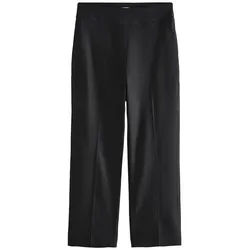 Next Caprihose Verkürzte Slim Fit Anzughose aus Leinen, Kurzgröße (1-tlg) schwarz 24 (GB: 20 Petite)