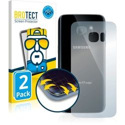 BROTECT Full-Cover Displayschutz (2 Stück, Galaxy S7 Edge), Smartphone Schutzfolie