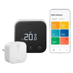 TADO Smartes Thermostat (X) + Bridge Starter Kit, Schwarz/Weiß