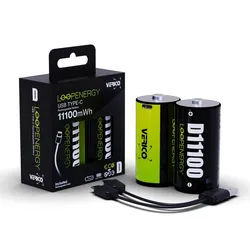 VERICO Li-Ion-Akku LoopEnergy D/Mono 7.400 mAh 2 Stück