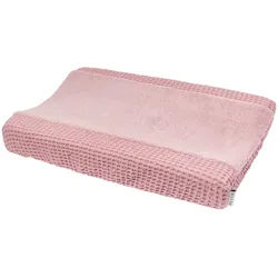 Meyco Baby Wickelauflagenbezug Waffel Teddy Old Pink (1-tlg), 50x70cm rosa