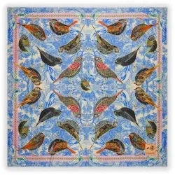 Codello PRINTED SQUARE ORGANIC COTTON BIRDS 130X130CM - 1 Stück
