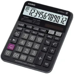 Casio Tischrechner 12 -stelliges Display Schwarz Batterie, Solar DJ-120D Plus