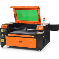 VEVOR 80W CO2-Lasergravierer, 500x700mm, 500mm/s Laserschneidmaschine mit 2-Wege-Pass-Air-Assist, kompatibel mit LightBurn, CorelDRAW, AutoCAD, Windows, Mac OS, Linux, für Holz, Acryl, Stoff