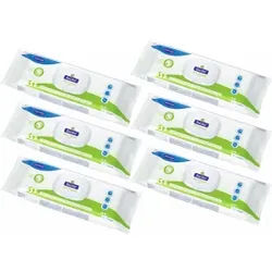 Bacillol® Zero Tissues Reinigungs- und Desinfektionstücher, Wirksame und materialschonende Flächen-Desinfektionstücher, 1 Karton = 6 Flow-Packs à 80 XL - Tücher, Maße: 20 x 30 cm