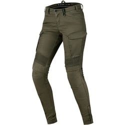 SHIMA Giro 2.0 Damen Motorrad Textilhose, grün-braun, Größe 24