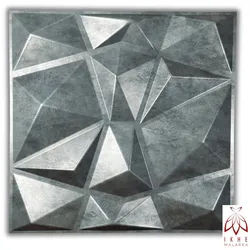 IKHEMalarka 3D Wandpaneel 3D Paneele PVC Kunststoffpaneele, BxL: 50,00x50,00 cm, 0,25 qm, (1 Stück, 3D Wandpaneele Deckenpaneele) hochwertige & harte PVC 3D Platten Wand & Decke grau