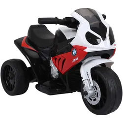 Homcom Elektro Kindermotorrad Dreirad Kinderfahrzeug Lizenziert von BMW 18-36 Monate , Rot , Kunststoff , 37x44x66 cm , unisex , Freizeit & Co, Gartenspielzeug, Kinder-Elektrofahrzeuge