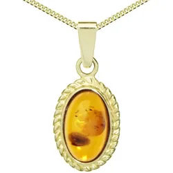 OSTSEE-SCHMUCK Kette mit Anhänger Ostsee-Schmuck Kette mit Anhänger Julie Kette mit Anhänger Julie (2-tlg) goldfarben 42 cm