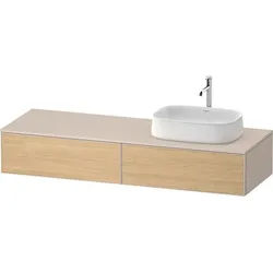 Duravit Zencha Konsolenwaschtischunterbau wandhängend Natur Eiche & Taupe Matt & Supermatt 1600x550x ZE4814R30830000
