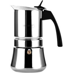 FAGOR Etnica Italian Induction Kaffeemaschine 10 Tassen Kaffee, Edelstahl, Alle Küchen, Vitrokeramik Kochfeld Edelstahl