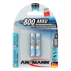 Ansmann NiMH-Akku Typ 900 Micro 800mAh 2er Blister