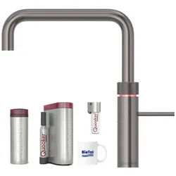 QUOOKER Wassersprudler Quooker Wasserhahn & PRO3 & CUBE Sprudelwasser & Quooker CUBE Filter, (5-tlg), mit BieTal Trinktasse