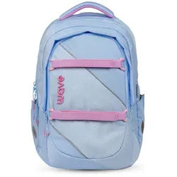 Wave Rucksack Rucksack Prime Tasche Schulrucksack "Waves Lavender" Kinder Ranzen